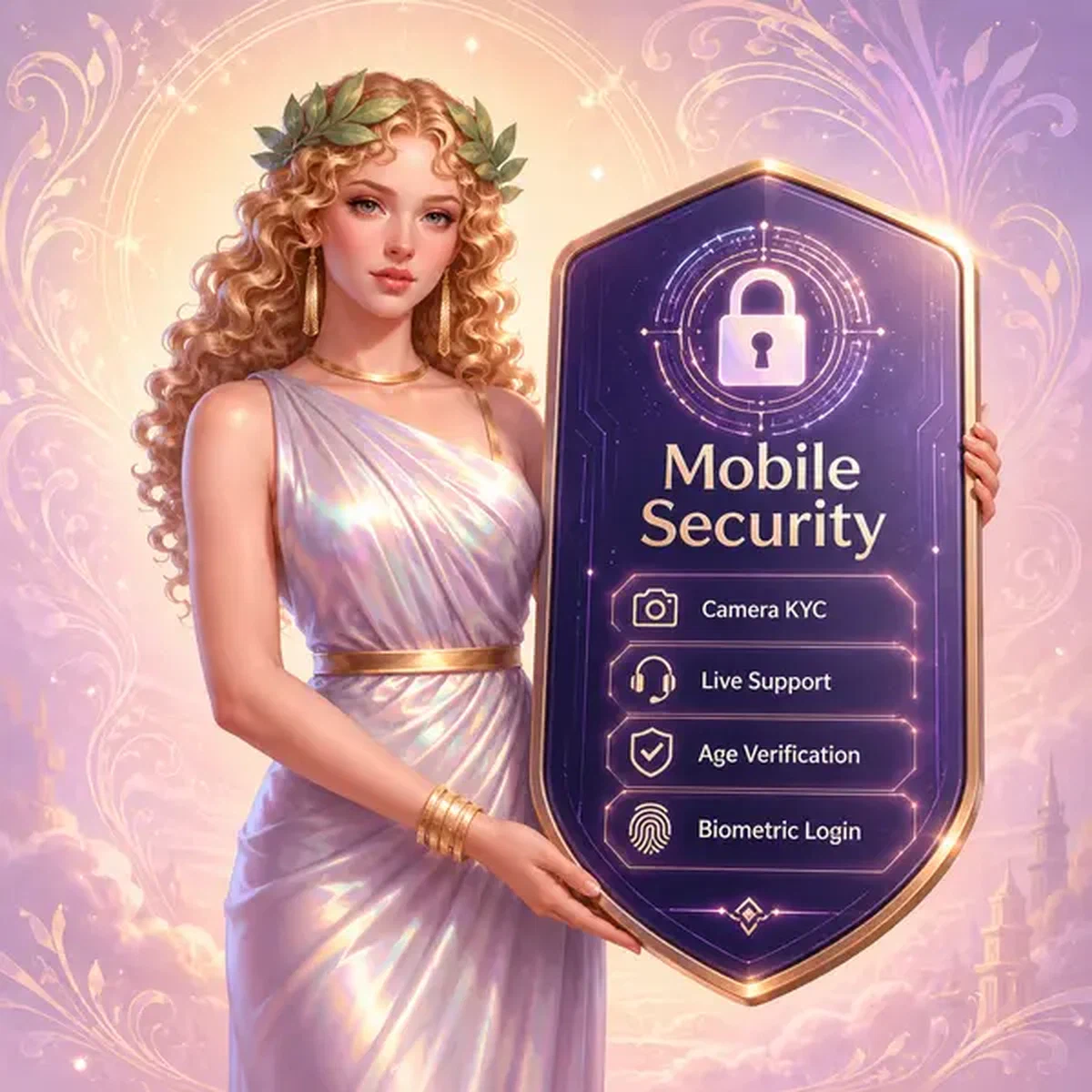 Morgengöttin präsentiert biometrische Login-Funktionen an Mobile Security App-Oberfläche